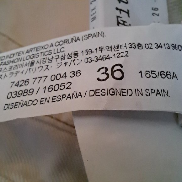 STRADIVARIUS NWT 2 TONES MOM FIT jeans denim Sz 4 or 26 waist MADE IN MOROCCO - Picture 11 of 13